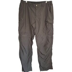 Columbia Convertible Cargo Hiking Pants‎ Gray Outdoor Zip Off - Mens 38x32